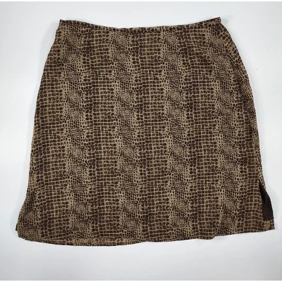 First Issue Liz Claiborne Skirt Women's Size 18 Crocodile Pattern - Picture 1 of 11